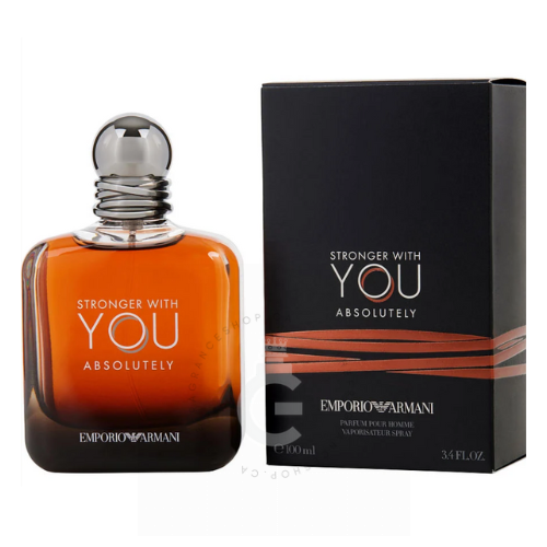 STRONGER WITH YOU ABSOLUTELY、 100mlの男性用 Giorgio Armani Stronger With You Absolutely For Him 100 ml